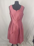 Monsoon Silk Blend Pink Dress Size UK12 Sleeveless A Line Prom Wedding  E1486