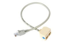 StarTech.com 2-to-1 RJ45 10/100 Mbps Splitter/Combiner - One adapter required at each end of the connection - netværk-splitter