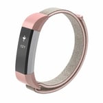 INF Fitbit Alta/alta Hr/ace Armband Nylon - Rosa/grå Rosa