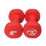 Fitness Mad Neo Dumbbells, Pair of Dumbbells, Weights 0.5kg - 6kg, Multi Coloure