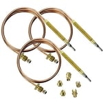 Thermocouple Kit 900mm Fixings for TRICITY BENDIX JOHN LEWIS Oven Cooker x 3