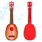 Barnukulele 3+ Jordgubbsmönster Nylonsträngar