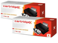 2 x Black Non-OEM Toner Cartridge For HP LaserJet Pro 400 M401dw M401n CF280A