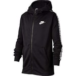 Nike Repeat Fz Poly Hoodie Mixte Enfant, Black/Metallic Gold, FR : S (Taille Fabricant : S)