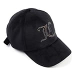 Juicy Couture Diamante Velour Caps - black