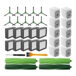 Reservdelar tillbehör Huvudsida borste Hepa filter dammsugarpåsar för Irobot Roomba Combo I5, I5+, J5, J5 Plus