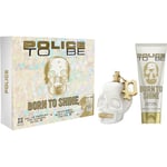 Police Parfymer för kvinnor To Be Born Shine For Woman Presentset Eau de Parfum Spray 40 ml + Body Lotion 100 1 Stk.