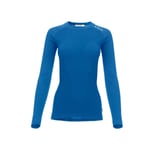 Aclima Womens WarmWool Crew Neck Shirt (Blå (CORSAIR) X-small)