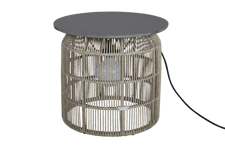PAMIR Sidobord/lampskärm 50cm H.45cm Beige