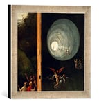 Kunst für Alle 'Encadré Image de Hieronymus Bosch La Montée dans Le Paradis, célestes Impression d'art dans Le Cadre de Main de qualité Photos, 30 x 30 cm, Argent Raya