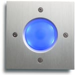 Spore Square Blå - ringeknapp med lys