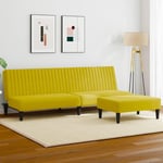 2 personers sofa velour gul