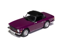 Corgi Diecast Vanguards Triumph TR6 Magenta Model Car Boxed In Case VA14701