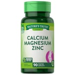 Nature's Truth Calcium Magnesium Zinc Coated Caplets 90 Tabs By