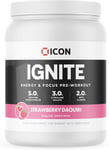 ICON Ignite Pre Workout Powder, Energy Drink, Creatine Monohydrate, Beta Alanine
