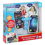 Infini Fun, Mon Premier Duo de Téléphones, jouet d'éveil éducatif, téléphone Bébé, 12 mois