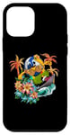 Coque pour iPhone 12 mini Joli ballon hawaïen de volley-ball tropical plage vacances d'été