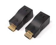 SYSTEM-S Adaptateur HDMI Standard vers RJ45 CAT5E Cat6 jusqu'à 30 m pour HDTV 1080p