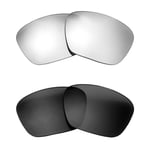 Walleva Titanium + Black Polarized Lenses For Maui Jim Makoa Sunglasses