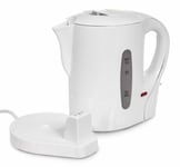 Kingavon - Water Kettle - Small Electric Cordless Travel Jug Kettle - White - 1l