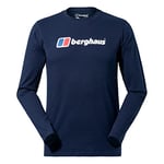 Berghaus Men's Organic Big Classic Logo Long Sleeve T-Shirt, Dusk, XS