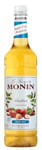 MONIN Premium Hazelnut Sugar Free Syrup 1L for Coffee and Cocktails. Vegan-Frie