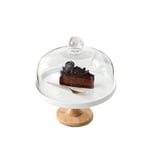 Pastry storage tray Sandwich Dome, Ballroom Decoration Cake Stand Restaurant Dessert Tray Ice Cream Salad Glass Dome Chip & Dip Server 9/11Inch Dried fruit tasting plate (Color : White, Size : 9In)