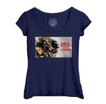 T-Shirt Femme Col Echancré Apex Legends Bloodhound Corbeau Battle Royale
