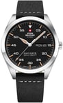 Swiss Military by Chrono SM34087.04 Classic Sort/Læder Ø42 mm