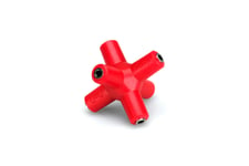 Knucklebones Signal Splitter 3.5 mm X 6 Red
