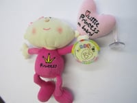 Pink Baby Girl Little Princess on Board Car Window Cuddly Teddy with Rattle Bell