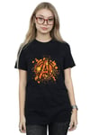 Avengers Assemble Halloween Spider Logo Cotton Boyfriend T-Shirt