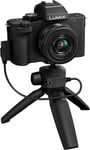 Panasonic LUMIX DC G100V 20.3MP Camera in Black with  12-32mm Lens and Grip BNIB
