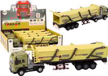 Leantoys Lastbil Med Släp Tir Transportfordon 1:24 Ljud Ljus