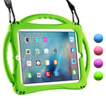 iPad 2 Case for Kids,TopEsct Shockproof Silicone Handle Stand Case for Apple iPad 2nd Generation,iPad 3rd Generation,iPad 4th Generation (Green)
