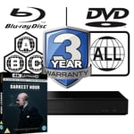 Panasonic Blu-ray Player DP-UB159 All Zone Code Free MultiRegion 4K Darkest Hour