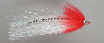 Hurricane Big Pike predator-fluga 16 cm med 6/0 krok red/white/silver 1-pack