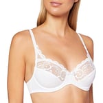 Playtex Femme Soutien-gorge Essential Elegance Embroidery Bra, Blanc, 95C EU