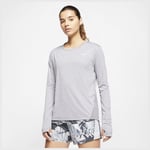 Nike Miler Women's Running Top GUNSMOKE/ATMOSPHERE GREY/REFLECTIVE, storlek Small