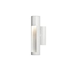 Konstsmide Outdoor Wall Light Mains Powered/Udine Down/LED High Power 1 x 12 W Lamp/Clear Acrylic/Aluminium/IP44/Outside Light White