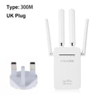 300/1200mbps Wireless Range Extender Dual Band Wifi Repeater Uk Plug (300mbps)