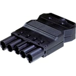 GST18i5 Plugg Skruv Hane 5P 0,75-2,5 mm² Ø8,5-12,5 mm Svart