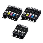 Compatible Multipack Canon Pixma MG5550 All-in-One Printer Ink Cartridges (13 Pack) -6431B001