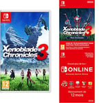 Xenoblade Chronicles 3 (Nintendo Switch) + Pass d'extension (Code de téléchargement) + Switch Online - Abonnement 12 Mois (Code de téléchargement)