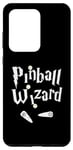 Coque pour Galaxy S20 Ultra Pinball Wizard, joueur de machine d'arcade, amateur de jeux et concepteur artistique