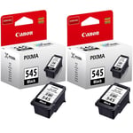2x Original Canon PG545 Black Ink Cartridges For PIXMA MG3050 Printer - Boxed