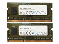 V7 - DDR3 - sats - 8 GB: 2 x 4 GB - SO DIMM 204-pin - 1600 MHz / PC3-12800 - CL11 - 1.35 V - ej buffrad - icke ECC