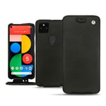 Housse cuir Google Pixel 5 - Rabat vertical - Noir - Cuir lisse premium - Neuf