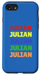 Coque pour iPhone SE (2020) / 7 / 8 Pile de noms colorés Julian | Pride in your name