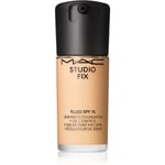 MAC Cosmetics Studio Fix Fluid SPF 15 24HR Matte Foundation + Oil Control Matterende foundation SPF 15 Skygge NC15 30 ml